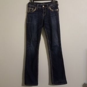 Silver Slim Bootcut Jeans